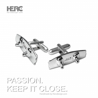 Wakeboard Cufflinks (Silver 925)