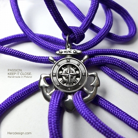 Anchor wind rose rudder pendant