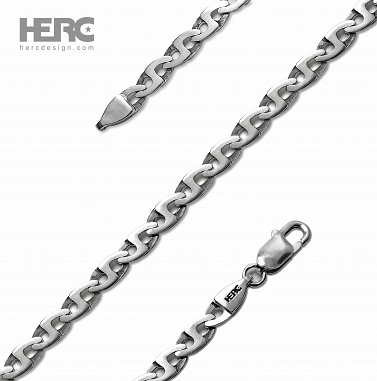 Original silver chain, massive 60 cm men's chain with the possibility of personalization HERCACZE