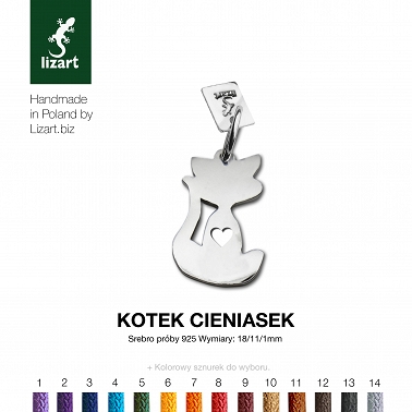 Kotek zawieszka naszyjnik charms