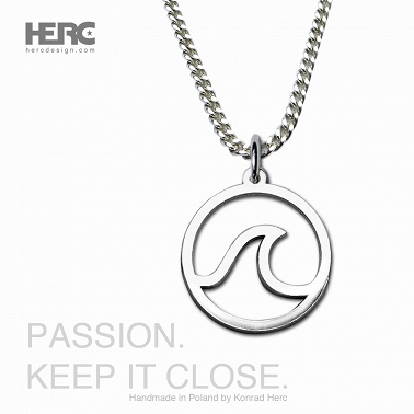 Sea wave necklace surfing jewelry