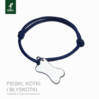 Ankle bracelet for a dog, bone for a dog