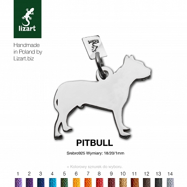 Pitbull zawieszka piesek (z serduszkiem lub bez)