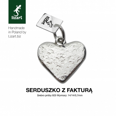Heart pendant, pendant (with texture)