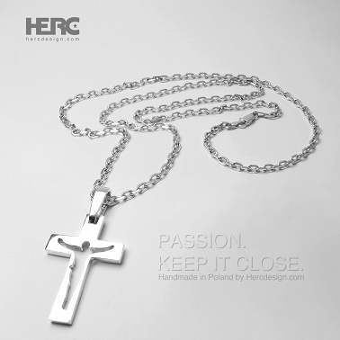 Men's cross with chain Original cross without Jesus (Size M)