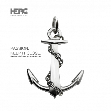 Nautical anchor, pendant, silver pendant